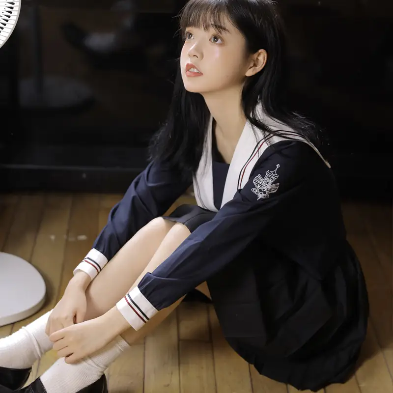 Japanese Sailor Suit Kansai Lapel Black Skirt - Image 12