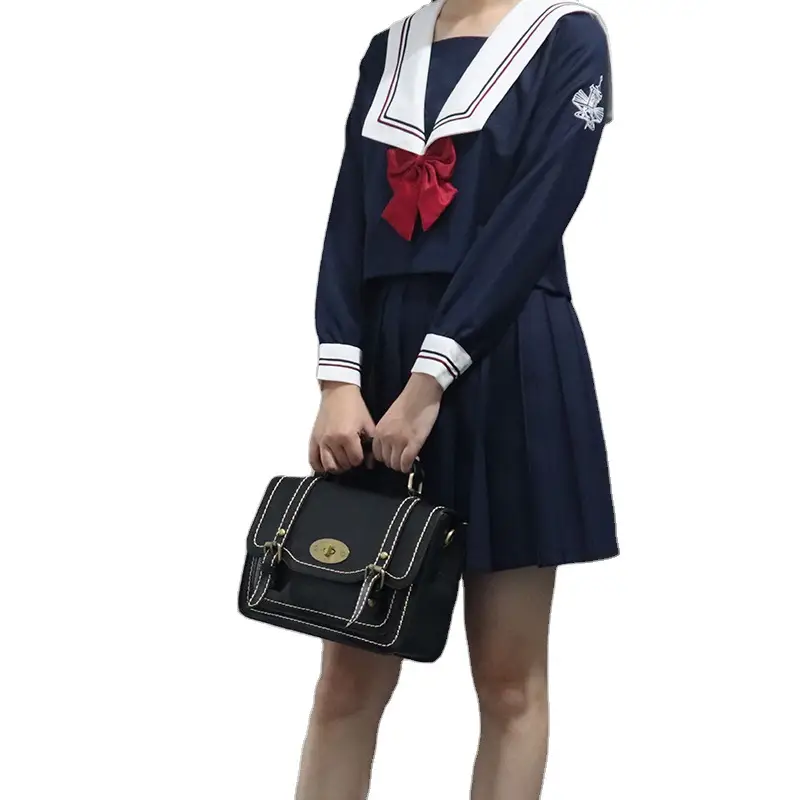 Japanese Sailor Suit Kansai Lapel Black Skirt - Image 14