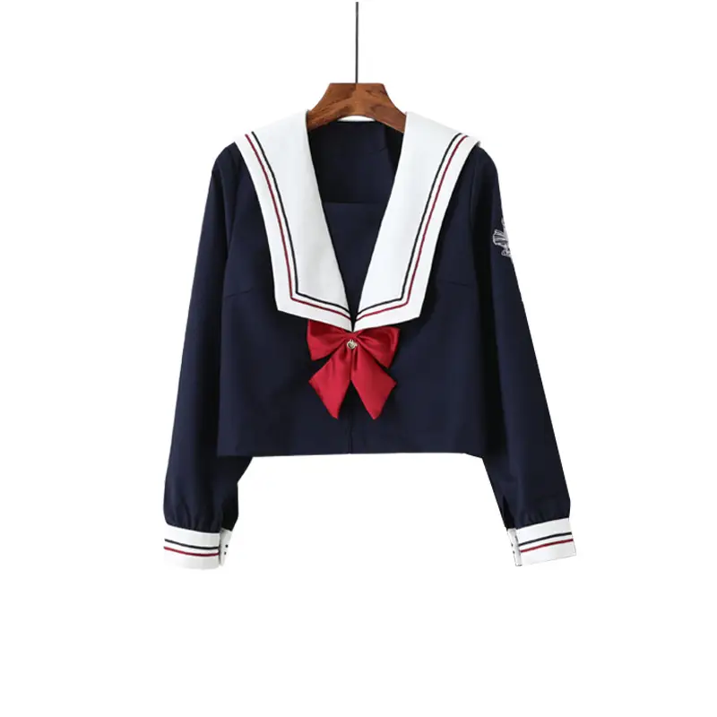 Japanese Sailor Suit Kansai Lapel Black Skirt - Image 2