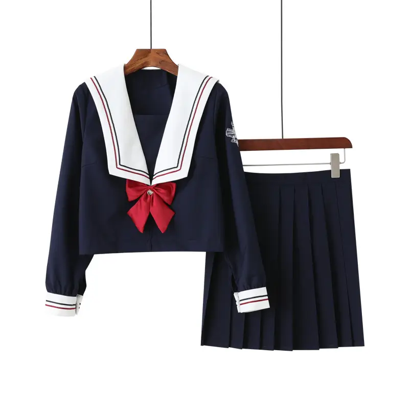 Japanese Sailor Suit Kansai Lapel Black Skirt - Image 4