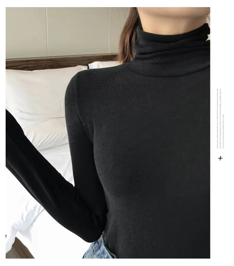 Women Korean Style Brown Collar Long Sleeve Top — feature 20