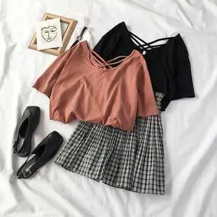 Women Korean Style Brown Collar Long Sleeve Top — feature 6