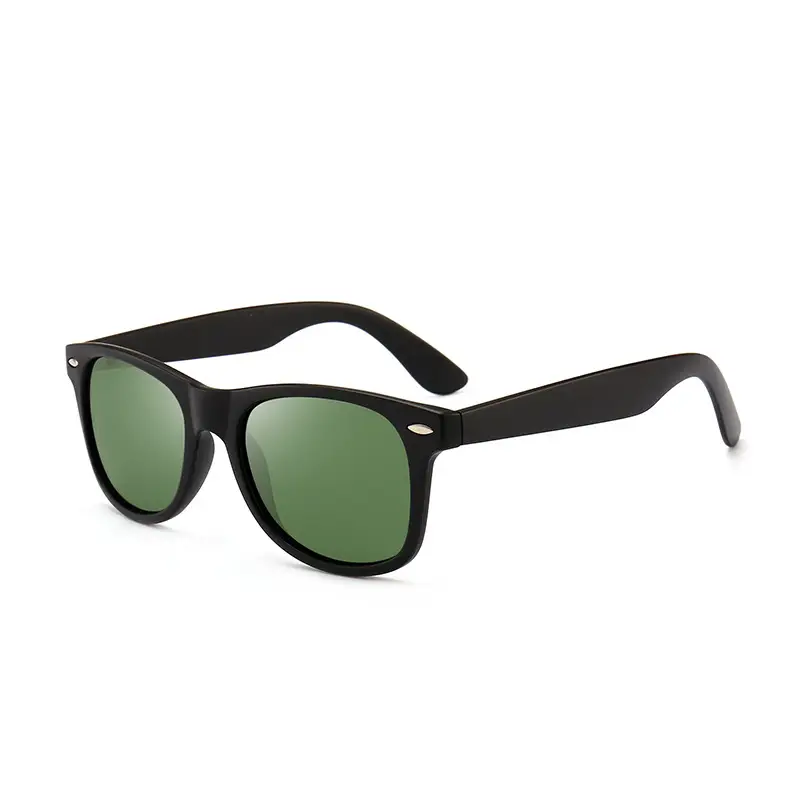 Men Women Retro Polarized Sunglasses Black 2140 - Image 2