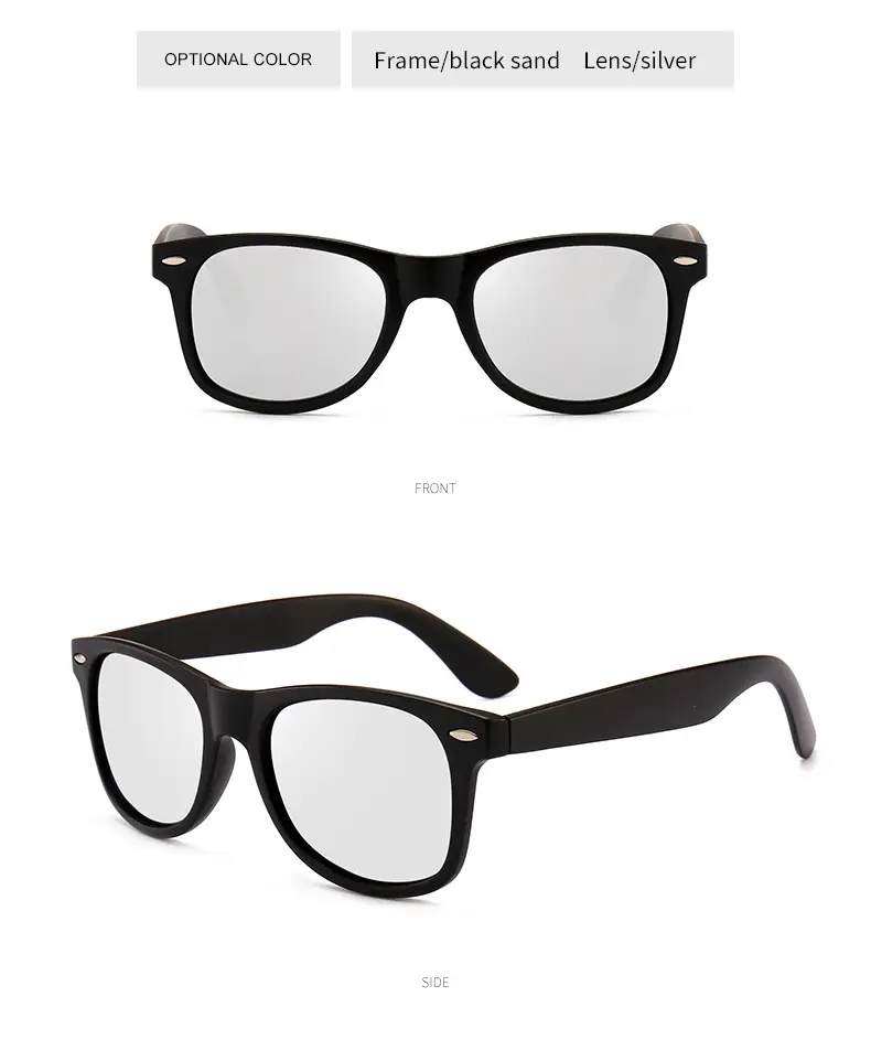 Men Women Retro Polarized Sunglasses Black 2140 β feature 13