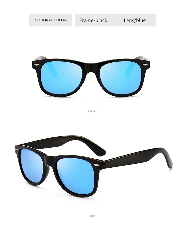 Men Women Retro Polarized Sunglasses Black 2140 β feature 14