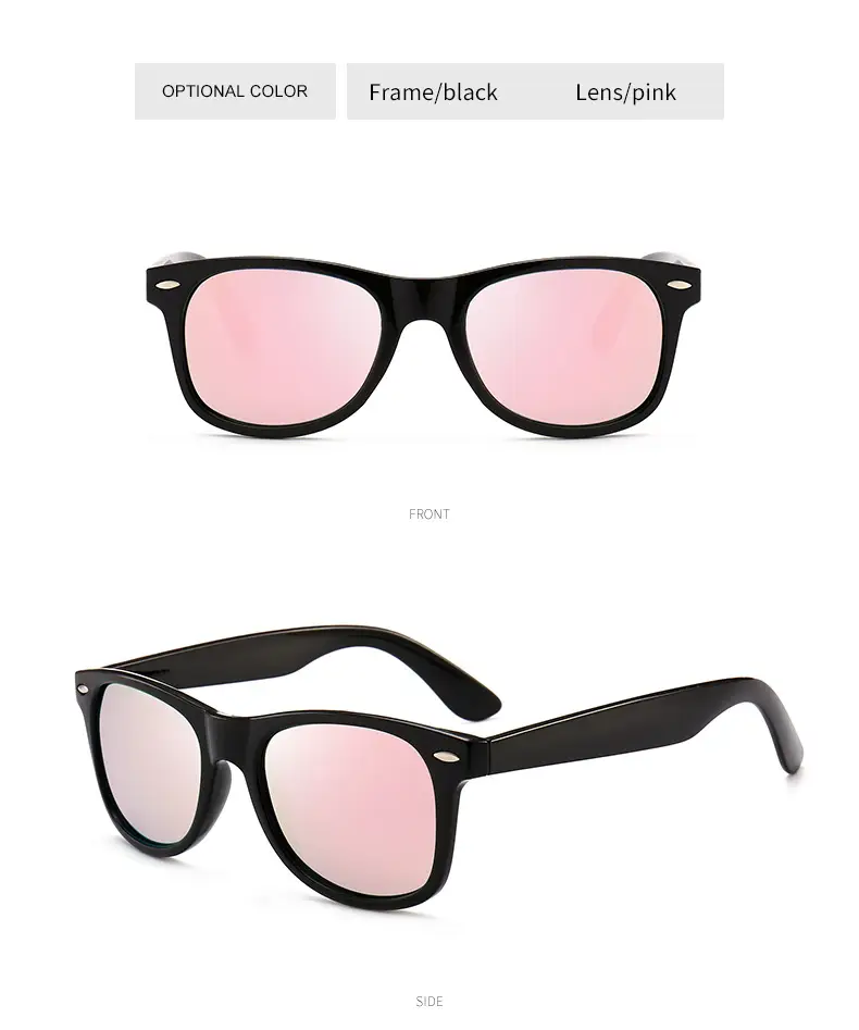 Men Women Retro Polarized Sunglasses Black 2140 β feature 16