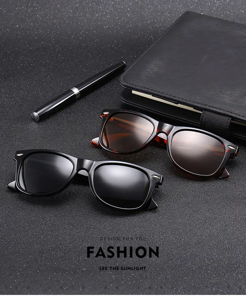 Men Women Retro Polarized Sunglasses Black 2140 β feature 17