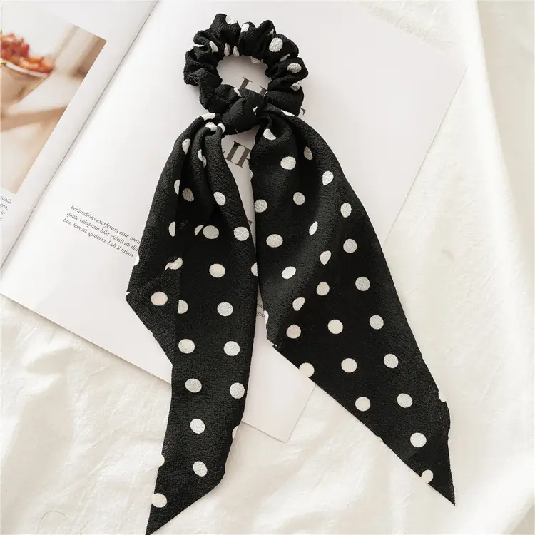 Polka Dot Hair Ring Knot for Women European Style - Image 6