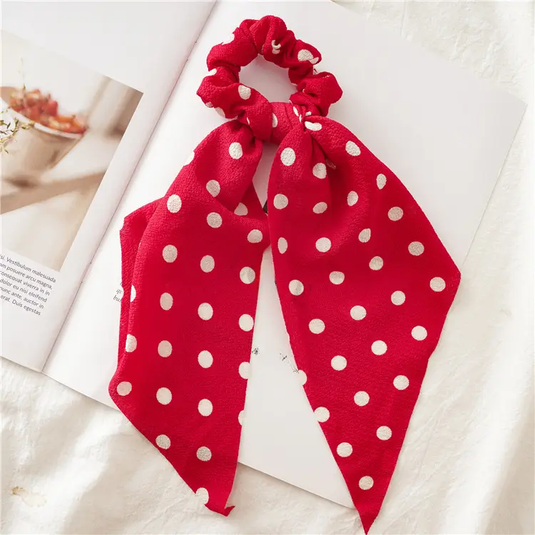 Polka Dot Hair Ring Knot for Women European Style - Image 8