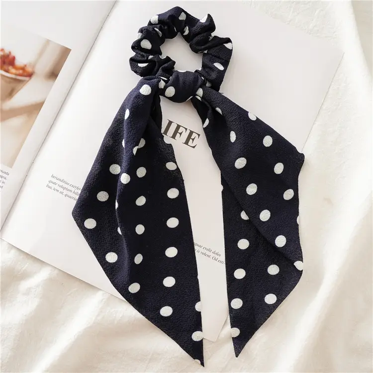 Polka Dot Hair Ring Knot for Women European Style - Image 9