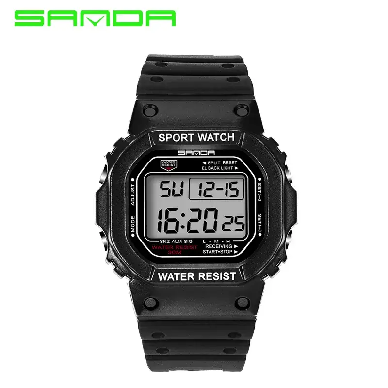 Sanda Waterproof Square Digital Watch 8852