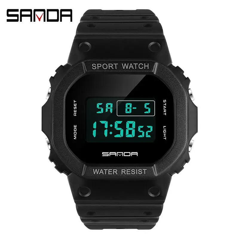 Sanda Waterproof Square Digital Watch 8852