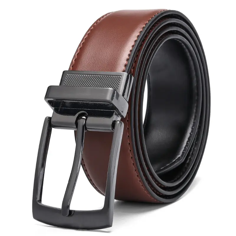 Men's Navy Blue Rotating Pin Buckle Belt - Image 2