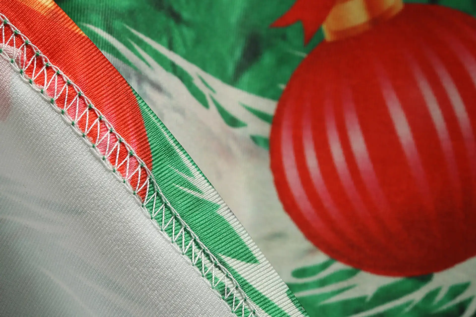2019 Christmas Mid Sleeve Printed A-Line Dress Green Red — feature 10