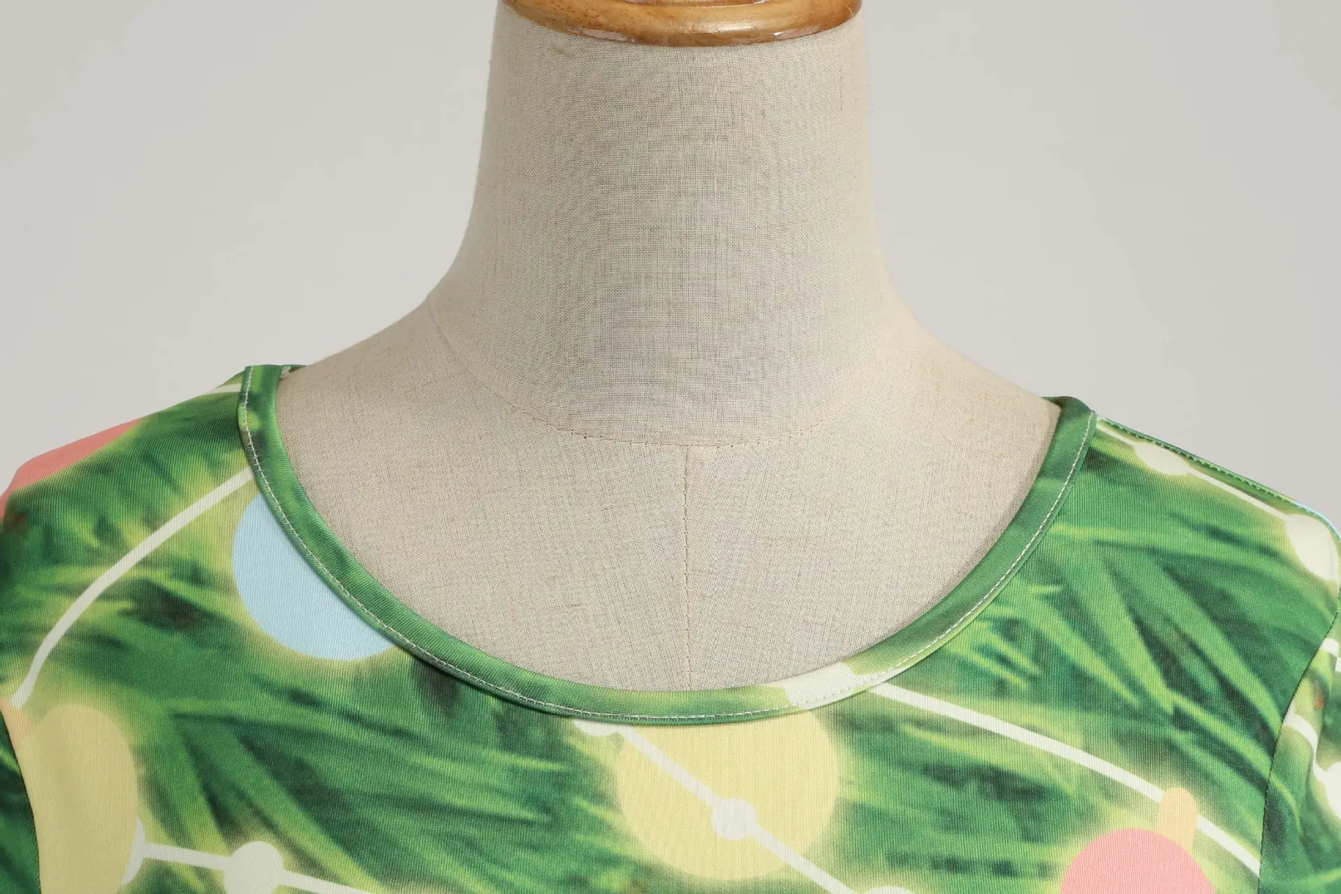 2019 Christmas A-Line Printed Green Dress — feature 6