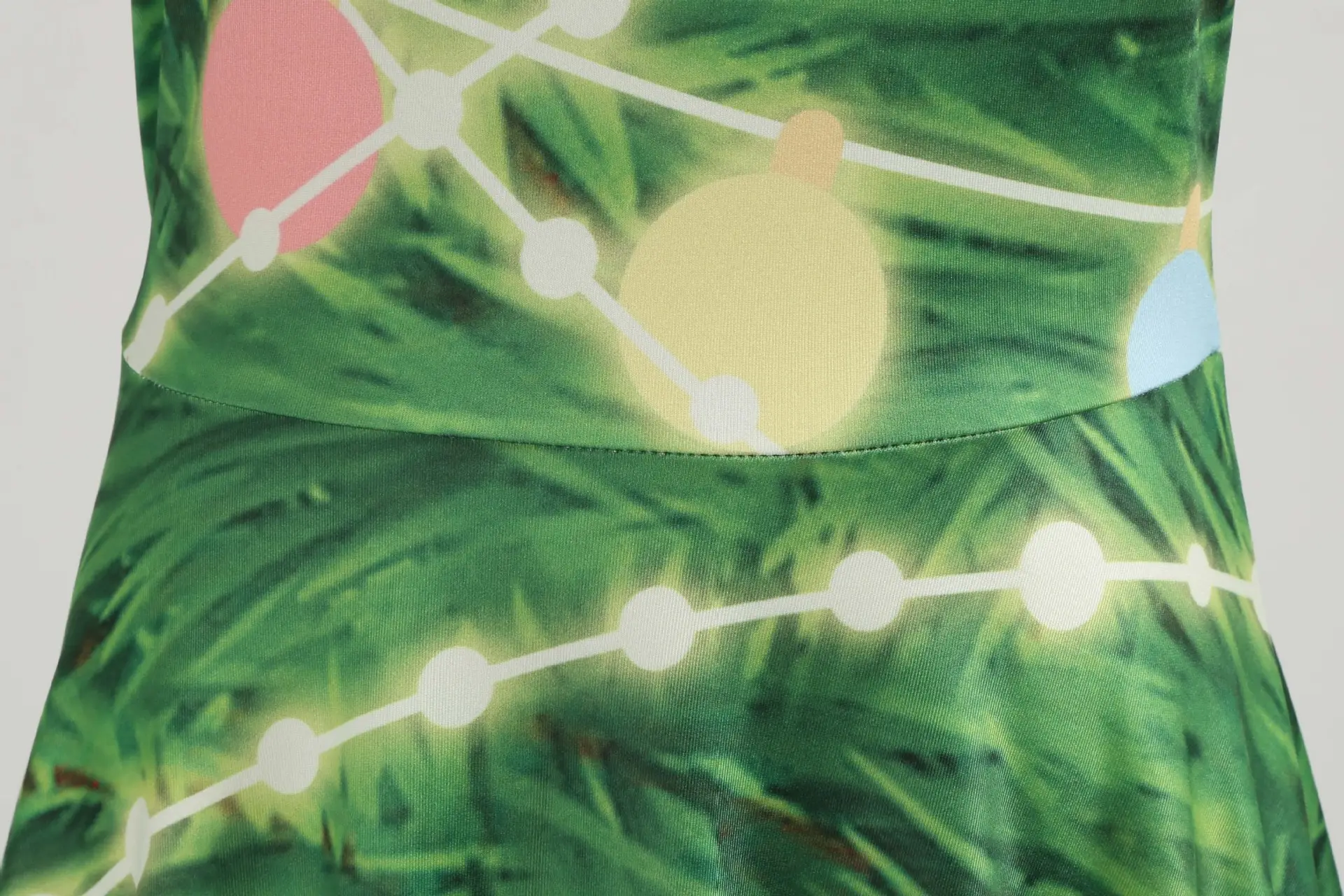 2019 Christmas A-Line Printed Green Dress — feature 7