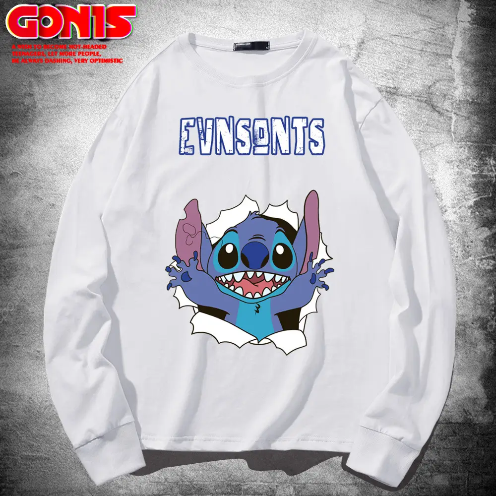 Star Baby Stitch Long Sleeve T-Shirt Women Grey - Image 2