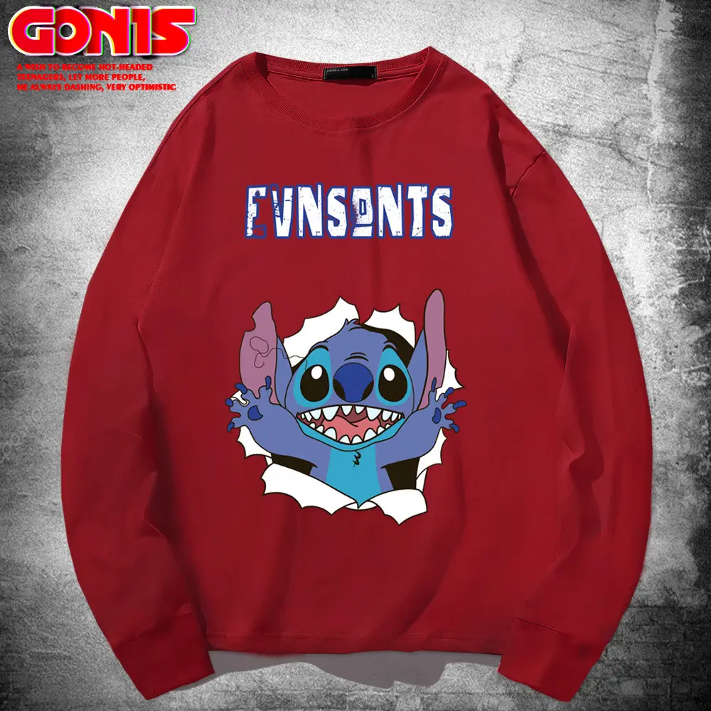 Star Baby Stitch Long Sleeve T-Shirt Women Grey - Image 4
