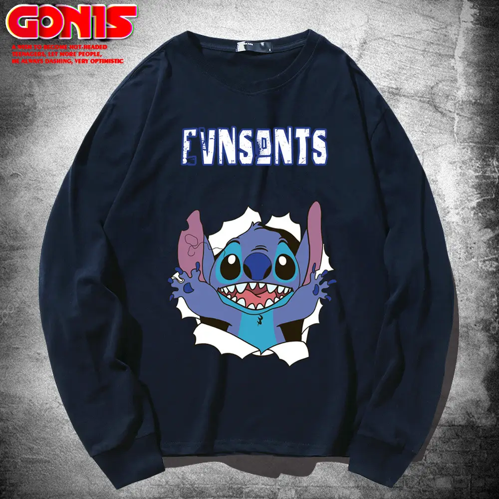 Star Baby Stitch Long Sleeve T-Shirt Women Grey - Image 9