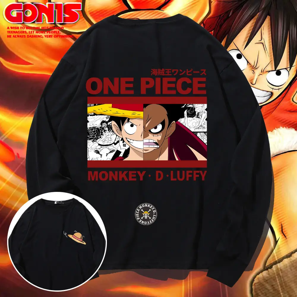 One Piece Long Sleeve T-Shirt Men Women Spring Autumn Thin Top - Image 10