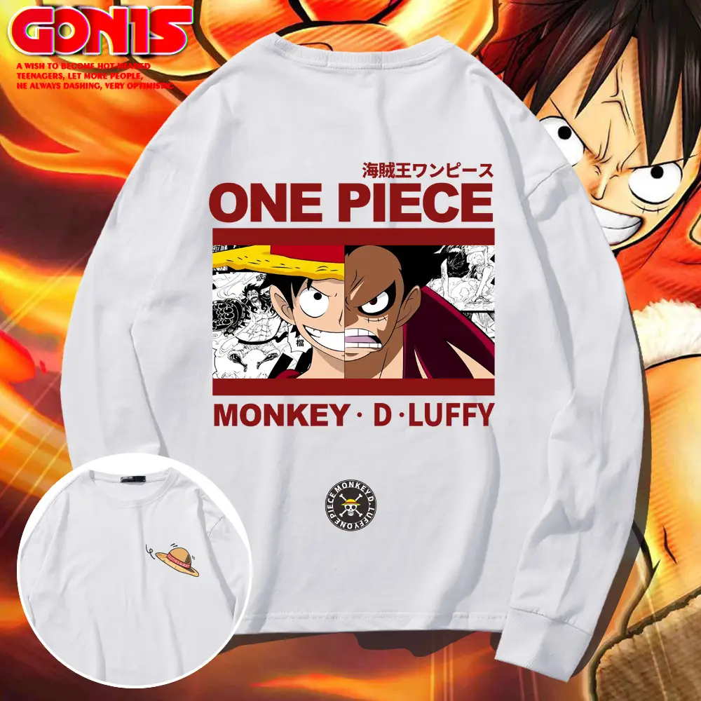 One Piece Long Sleeve T-Shirt Men Women Spring Autumn Thin Top - Image 11