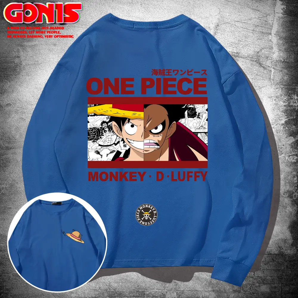 One Piece Long Sleeve T-Shirt Men Women Spring Autumn Thin Top - Image 14