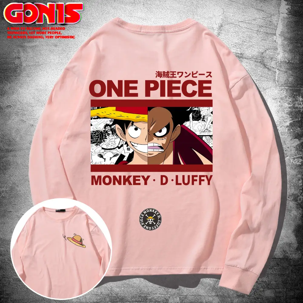 One Piece Long Sleeve T-Shirt Men Women Spring Autumn Thin Top - Image 8