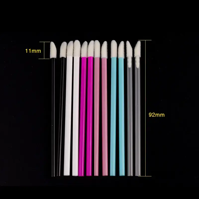 Soft Cotton Eyelash Cleaning Stick with Colorful Mini Brush - Image 4
