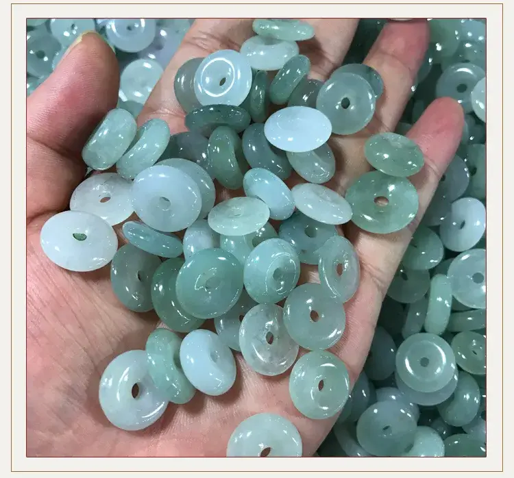 Genuine Natural Jade Ice Bottom Buckles A-Grade — feature 6