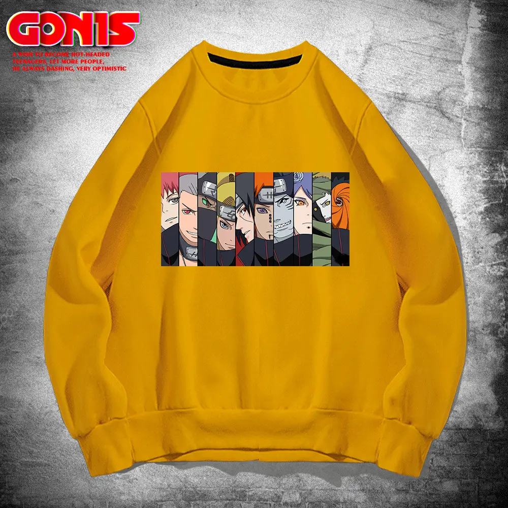 Men Gray Cartoon Crewneck Sweatshirt Loose Turtleneck - Image 12