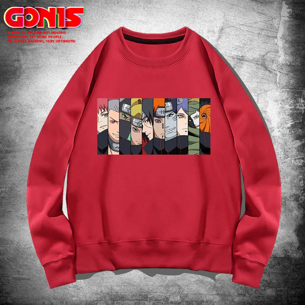 Men Gray Cartoon Crewneck Sweatshirt Loose Turtleneck - Image 13