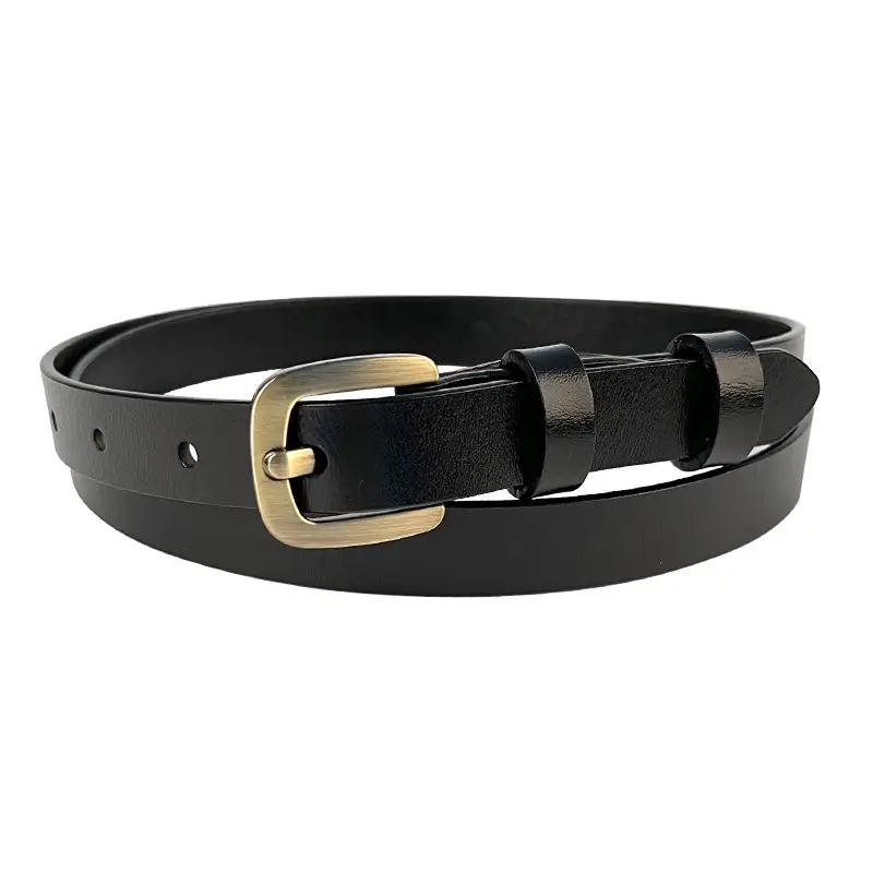 Women's Vintage Genuine Leather Belt with Japanese Square Buckle - Image 9