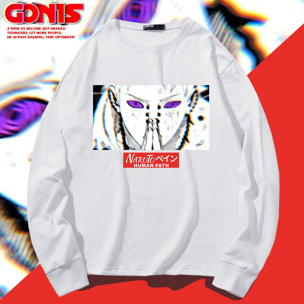Men's Red Graphic Long Sleeve T-Shirt - Image 11