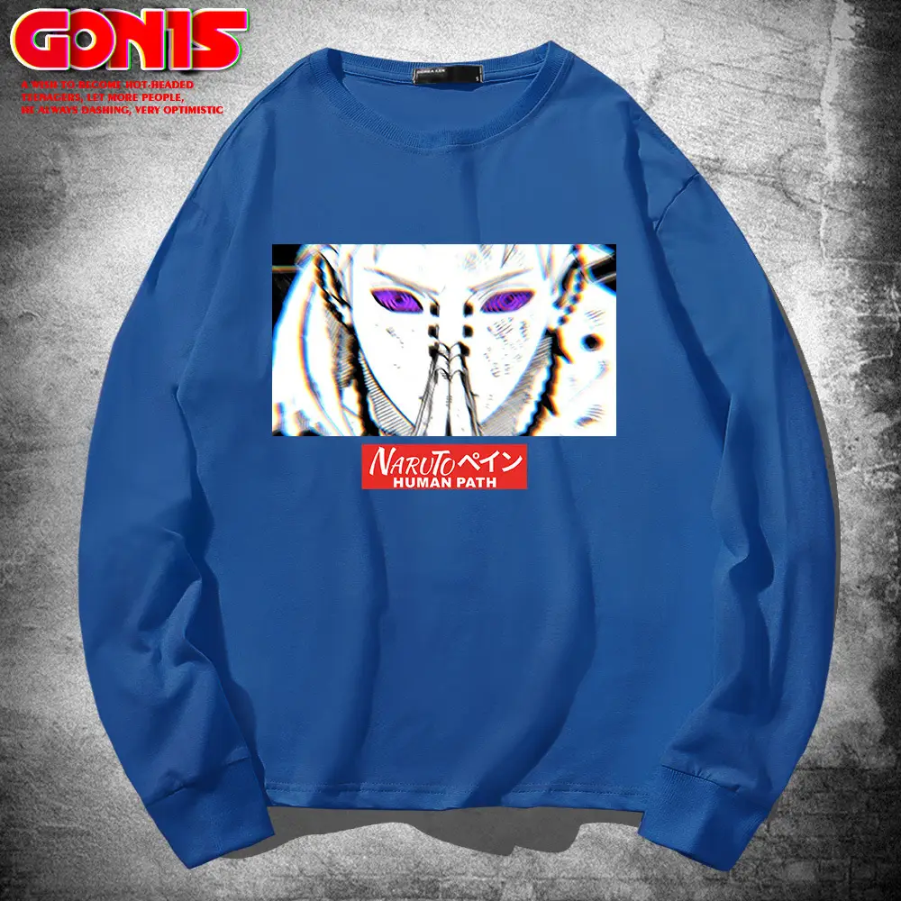 Men's Red Graphic Long Sleeve T-Shirt - Image 5