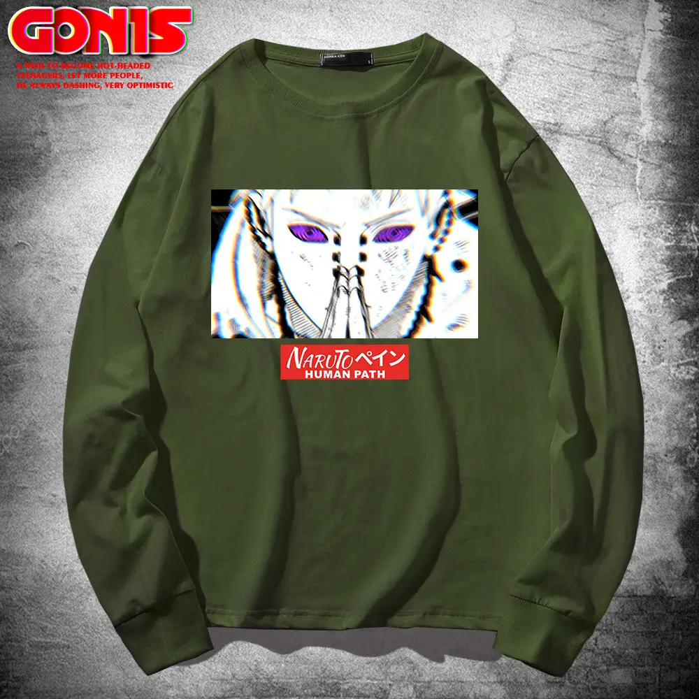 Men's Red Graphic Long Sleeve T-Shirt - Image 6