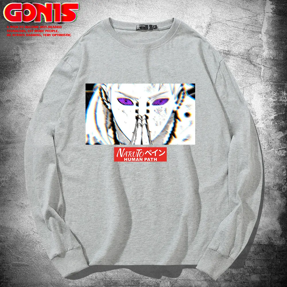 Men's Red Graphic Long Sleeve T-Shirt - Image 7