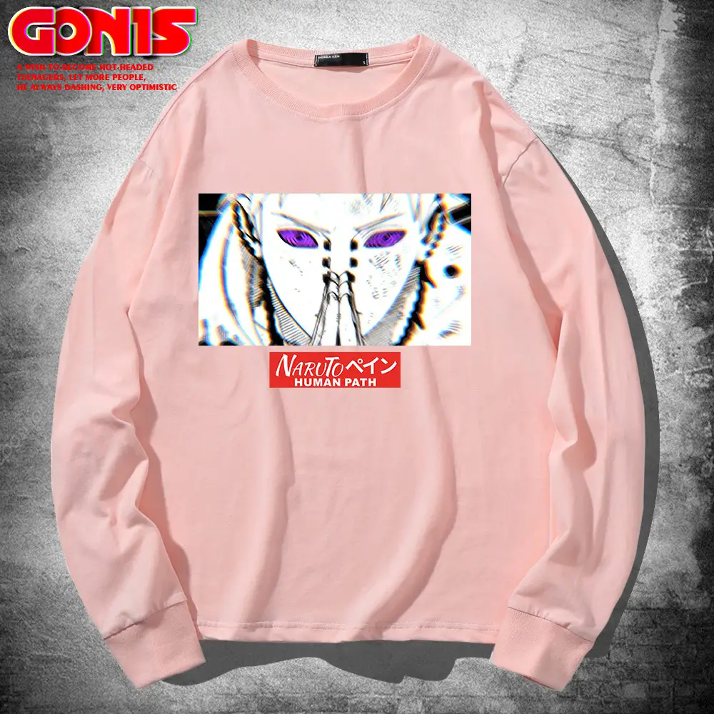 Men's Red Graphic Long Sleeve T-Shirt - Image 8