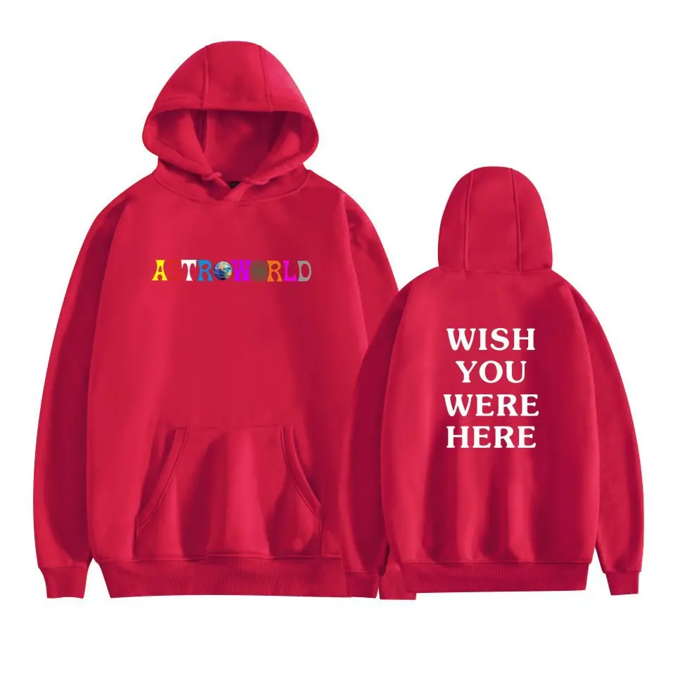 Men's Black Hooded Sweatshirt Set with Astron RLD & Wish You Were Here Design - Image 6