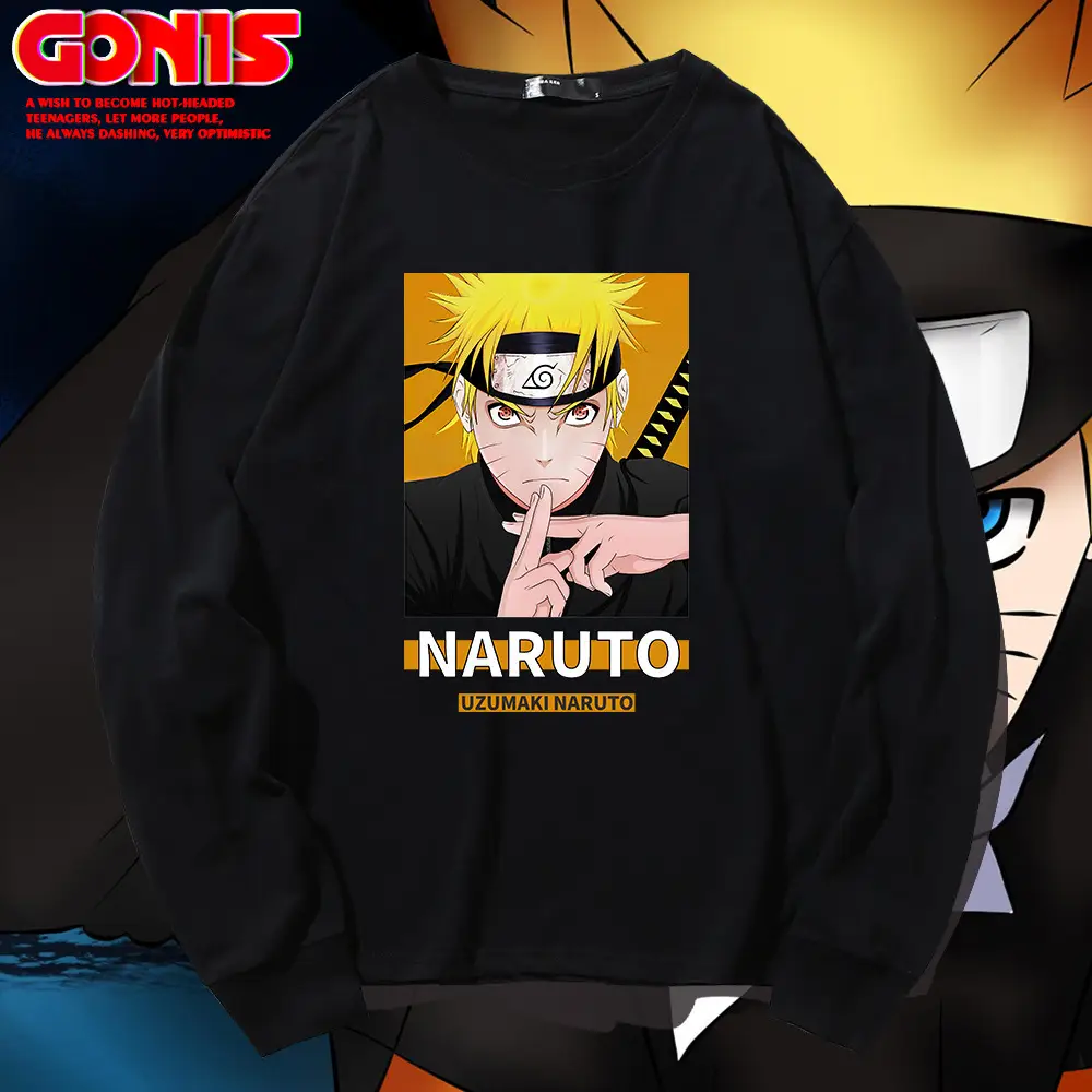 Naruto Graphic Sweatshirt Blue Men Women Spring Autumn - Image 11