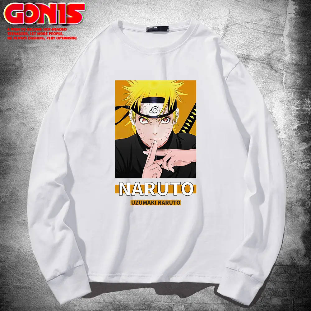Naruto Graphic Sweatshirt Blue Men Women Spring Autumn - Image 2