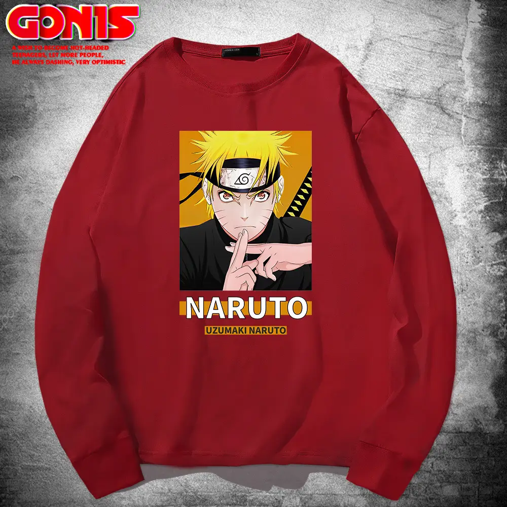 Naruto Graphic Sweatshirt Blue Men Women Spring Autumn - Image 4