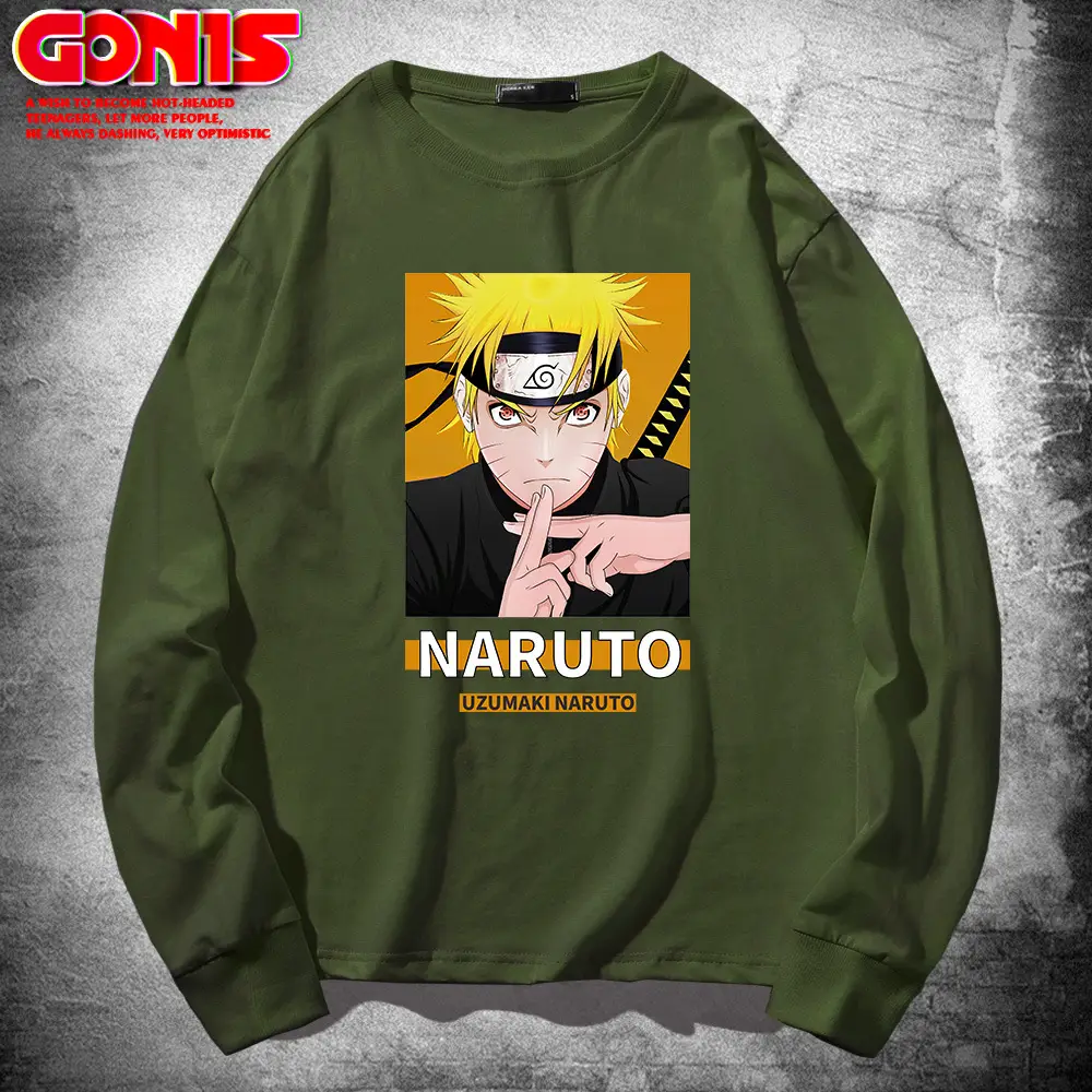 Naruto Graphic Sweatshirt Blue Men Women Spring Autumn - Image 6