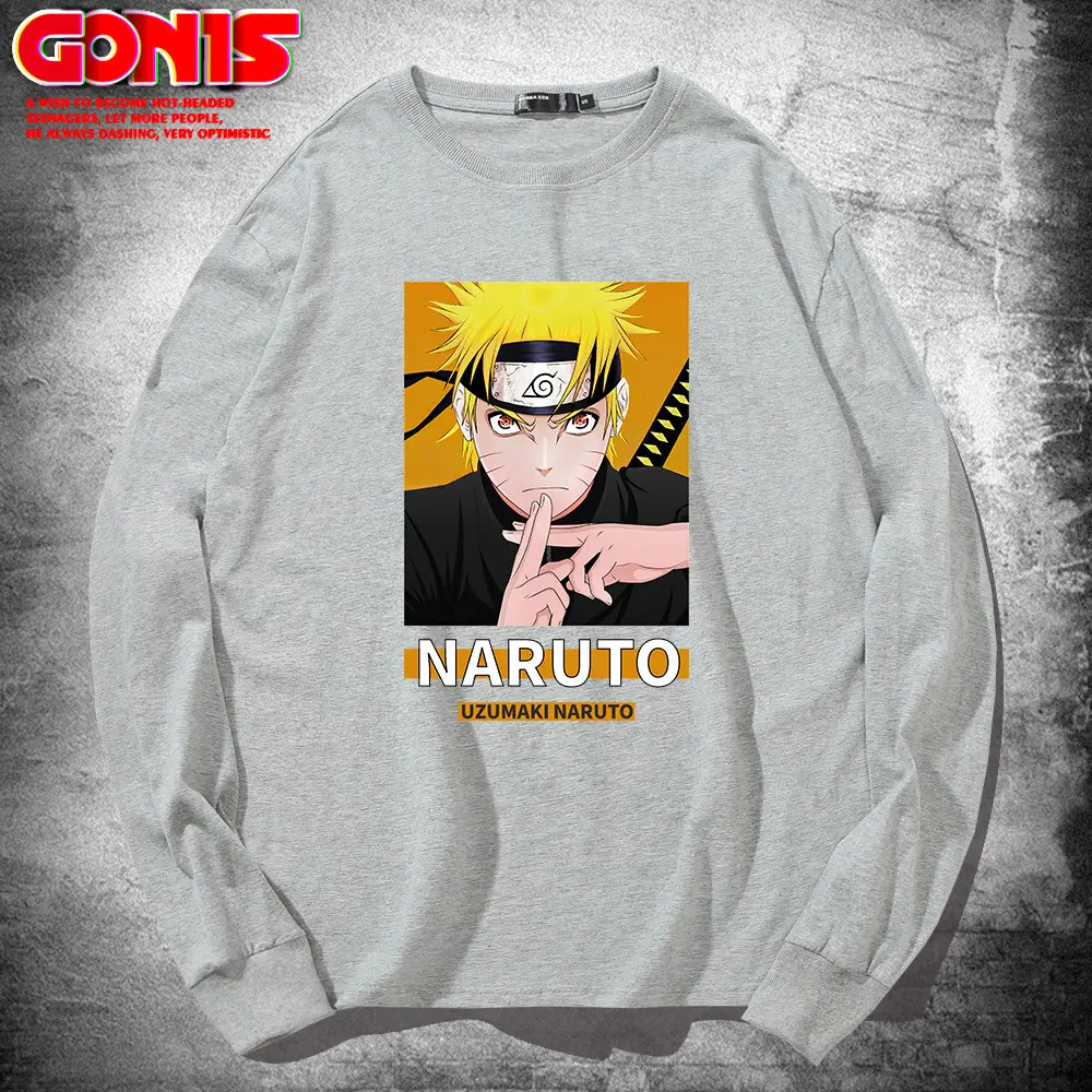 Naruto Graphic Sweatshirt Blue Men Women Spring Autumn - Image 7