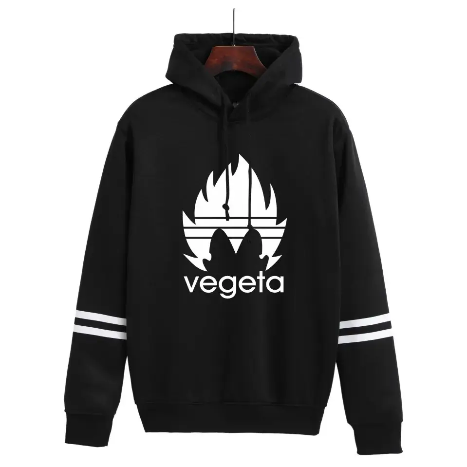 Saiyan Printed Hoodie for Men Women Black Casual Wear