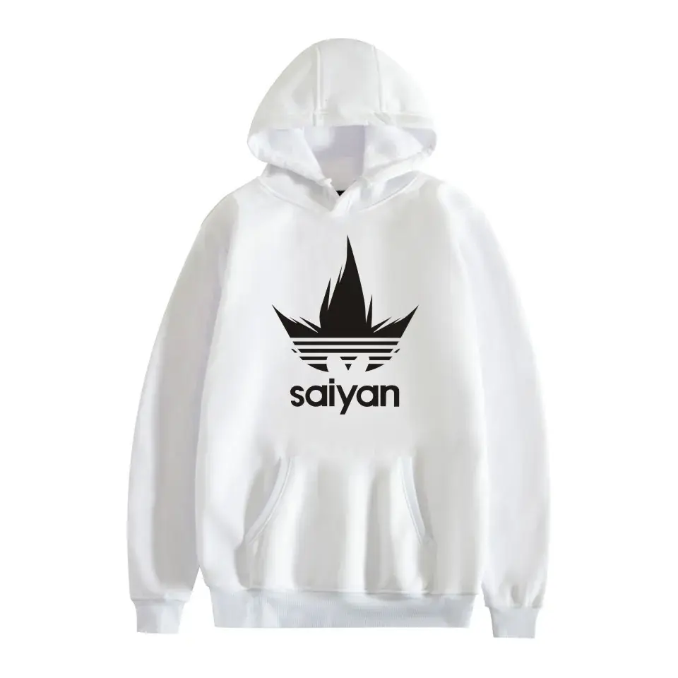 Saiyan Printed Hoodie for Men Women Black Casual Wear