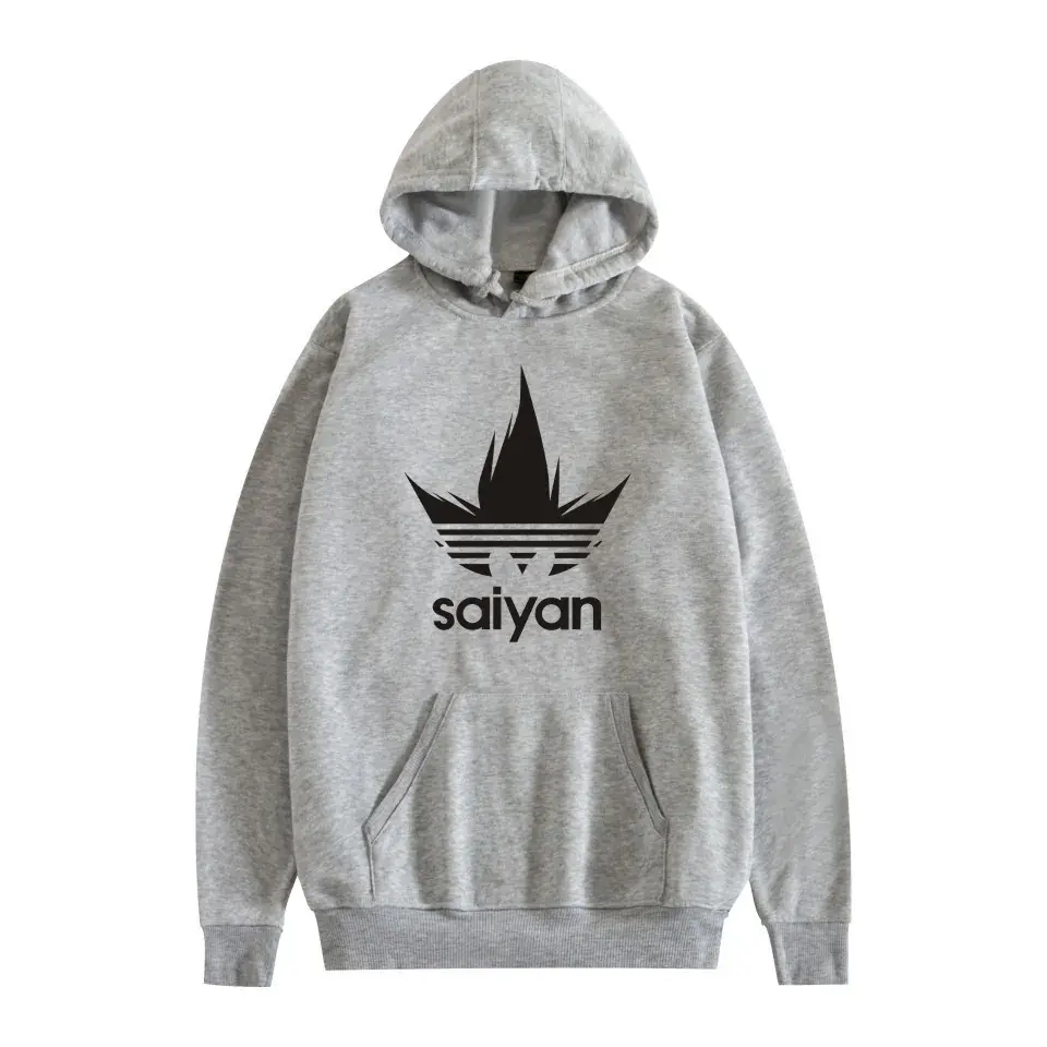 Saiyan Printed Hoodie for Men Women Black Casual Wear