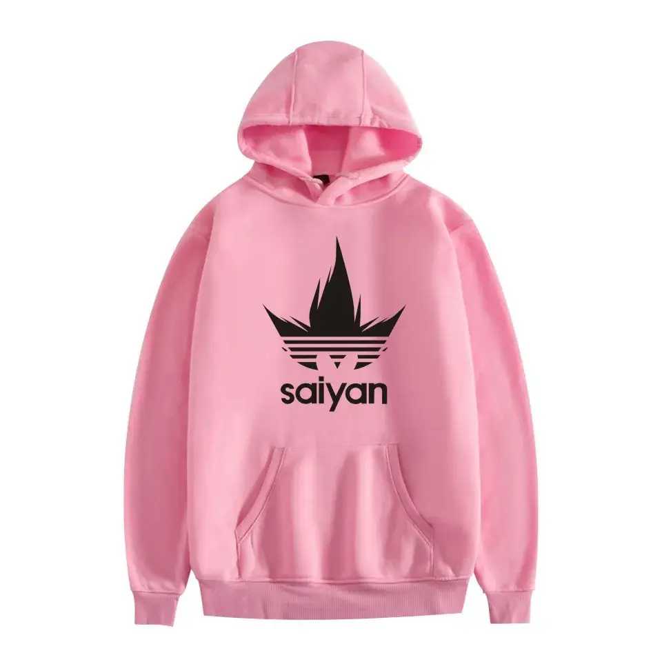 Saiyan Printed Hoodie for Men Women Black Casual Wear