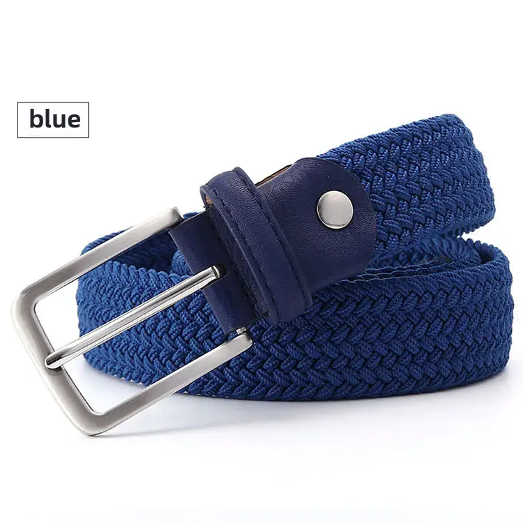 Men's Gray Woven Slim Fit Belt 140cm - Image 6
