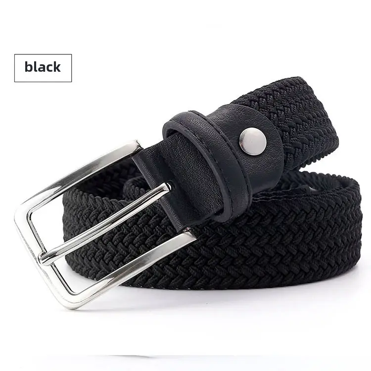 Men's Gray Woven Slim Fit Belt 140cm - Image 11