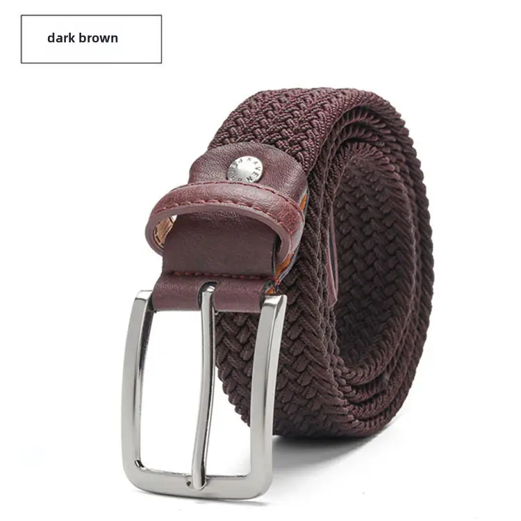 Men's Gray Woven Slim Fit Belt 140cm - Image 16